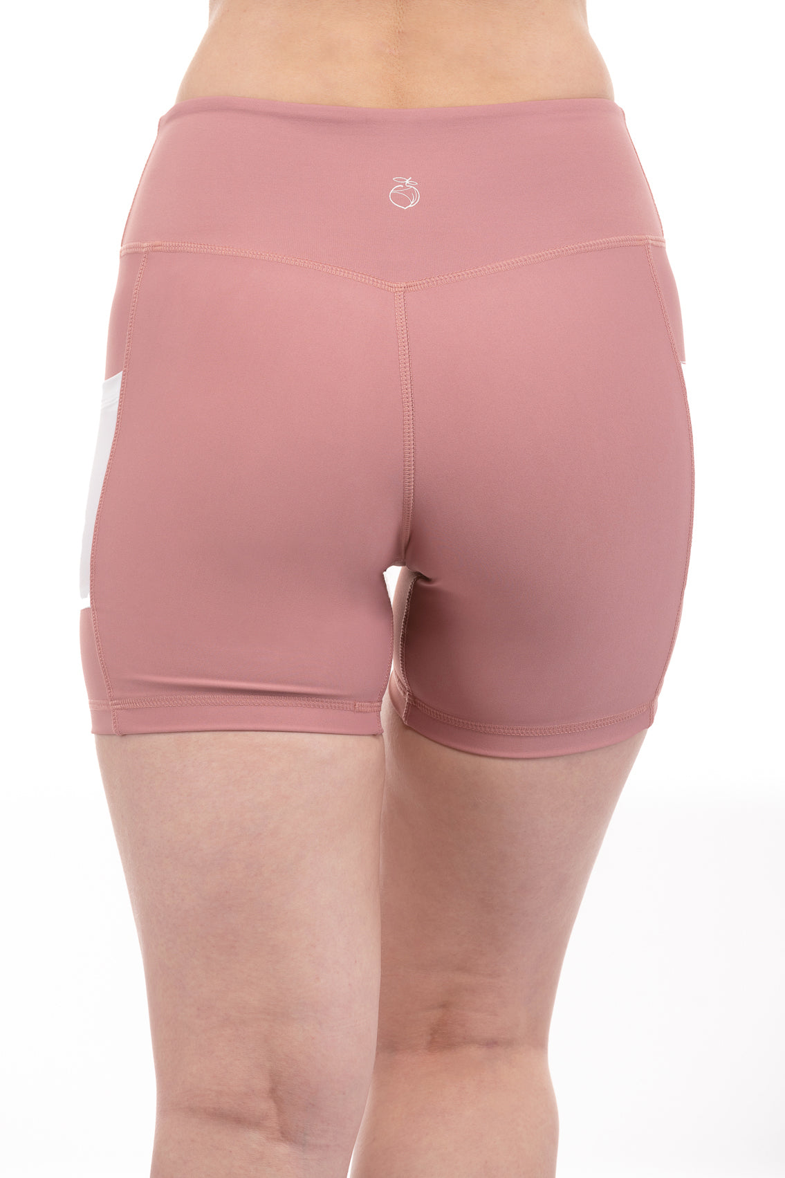Energy High-Rise Short with Pockets - Dusty Rose
