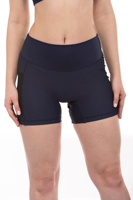 Energy High-Rise Short with Pockets - True Navy