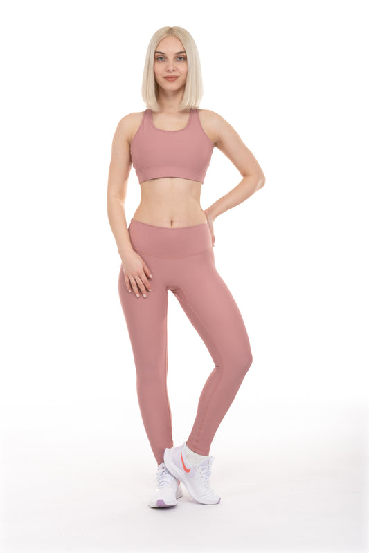 Zone No Seam 7/8 Legging - Dusty Rose