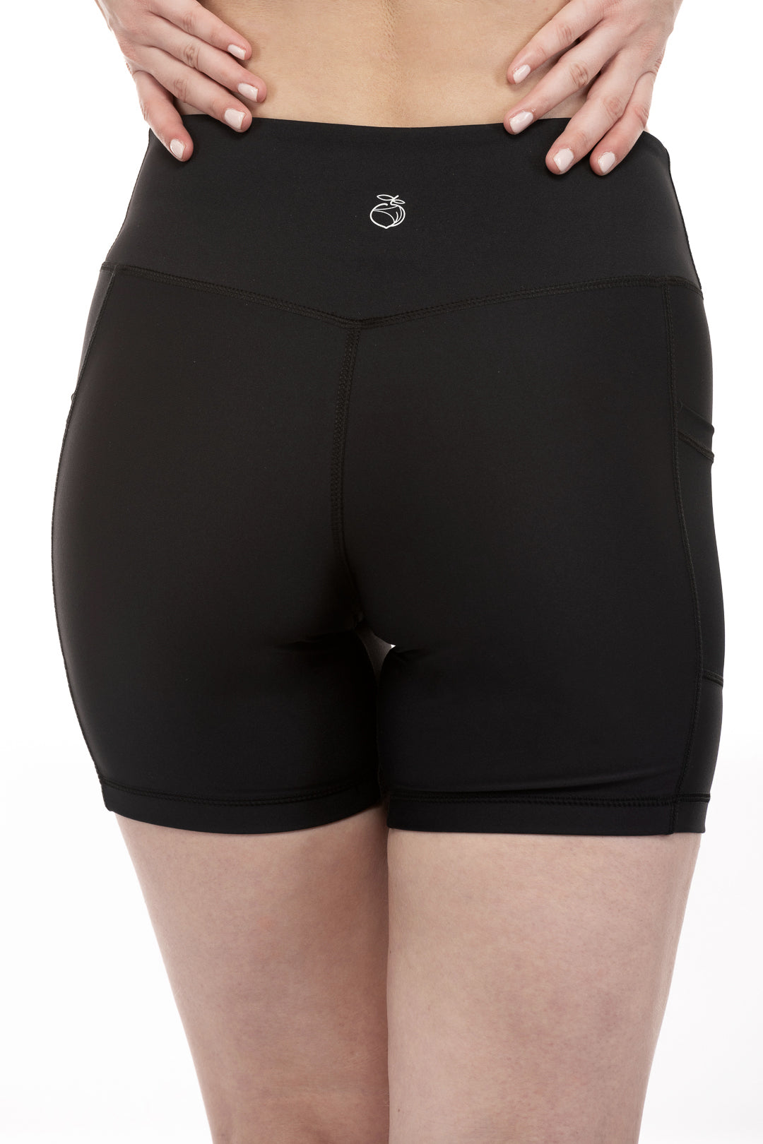 Energy High-Rise Short with Pockets - Midnight Black