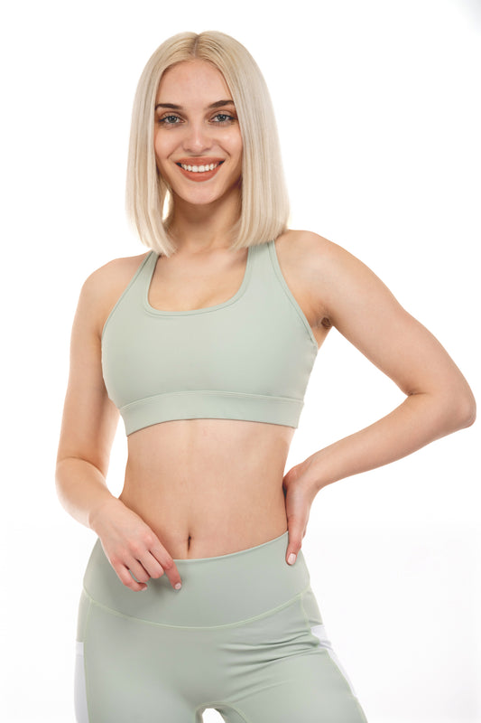 Impact Racerback Sports Bra - Sage Green