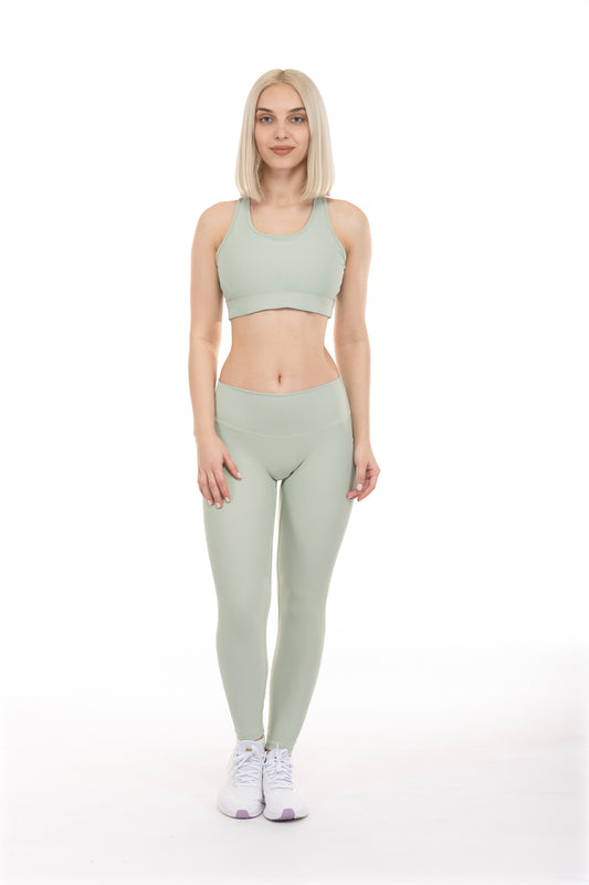 Zone No Seam 7/8 Legging - Sage Green