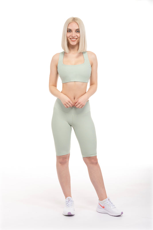 Cardio Biker Short - Sage Green