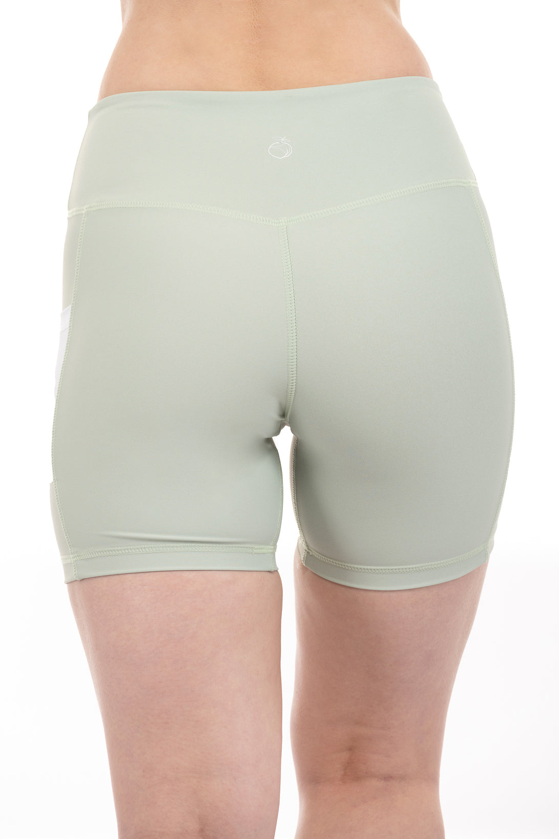 Energy High-Rise Short with Pockets - Sage Green